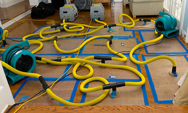 Professional Storm Water Damage Restoration technician working in Regina, NM